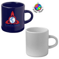3 Oz. Ceramic Espresso Mug - 4 Color Process (White)